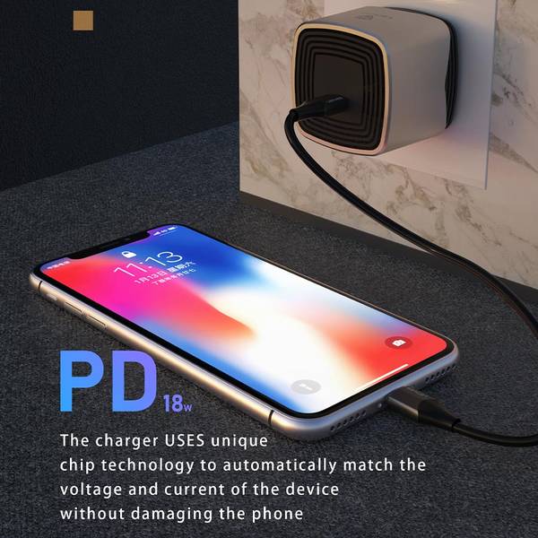 QC3.0 Square stripe Fast Charger